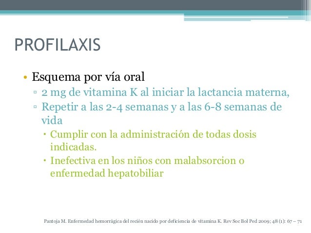 Vitamina K En Recien Nacidos Pdf